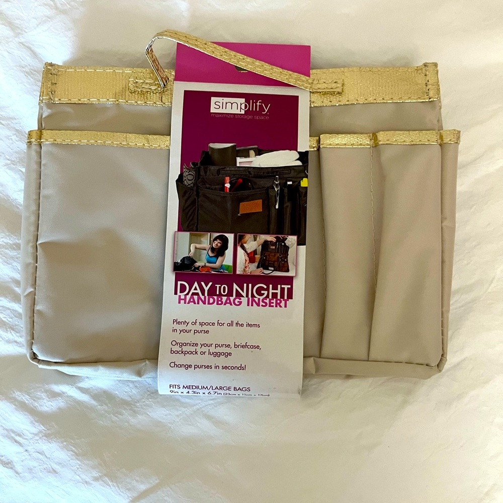 Two Purse Organizers (tan & black)